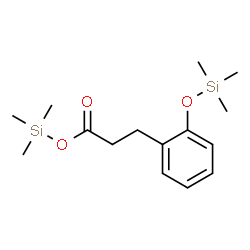 ChemSpider 2D Image | Trimethylsilyl 3-(2-[(trimethylsilyl)oxy]phenyl)propanoate | C15H26O3Si2