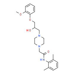 ChemSpider 2D Image | Ranolazine | C24H33N3O4