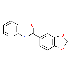 ChemSpider 2D Image | N-(2-Pyridinyl)-1,3-benzodioxole-5-carboxamide | C13H10N2O3