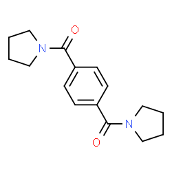 ChemSpider 2D Image | 1,4-Phenylenebis(1-pyrrolidinylmethanone) | C16H20N2O2