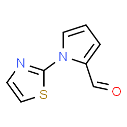 ChemSpider 2D Image | 1-Thiazol-2-yl-1H-pyrrole-2-carbaldehyde | C8H6N2OS