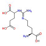 InChI=1/C11H20N4O6/c12-6(9(18)19)2-1-5-14-11(13)15-7(10(20)21)3-4-8(16)17/h6-7H,1-5,12H2,(H,16,17)(H,18,19)(H,20,21)(H3,13,14,15)/t6-,7?/m0/s1