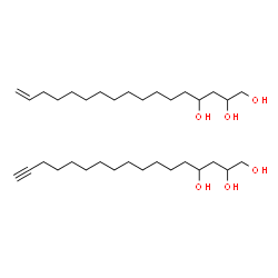 ChemSpider 2D Image | 16-Heptadecene-1,2,4-triol - 16-heptadecyne-1,2,4-triol (1:1) | C34H66O6