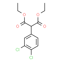 ChemSpider 2D Image | Diethyl (3,4-dichlorophenyl)malonate | C13H14Cl2O4