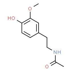 ChemSpider 2D Image | N-[2-(4-Hydroxy-3-methoxyphenyl)ethyl]acetamide  | C11H15NO3
