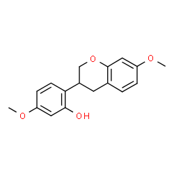 ChemSpider 2D Image | 2'-Isoflavanol, 4',7-dimethoxy- | C17H18O4