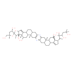 ChemSpider 2D Image | (2R,3S,3'R,4a'S,5R,11a'R,13'S,13a'S,13b'R,16a'R,22a'R,24a'S)-3'-(1,3-Dihydroxy-3-methylbutyl)-3,3',13',13b'-tetrahydroxy-5-(hydroxymethyl)-4',5,11a',13a',14',22a'-hexamethyl-4,4',4a',5,5',6b',7',8',8a
',9',11',11a',11b',12',13',13a',13b',14',16a',17b',18',19',19a',20',22',22a',22b',23'-octacosahydro-3H-spiro[furan-2,15'-furo[3'',2'':3',4']cyclopenta[1',2':5,6]naphtho[1,2-b]pyrano[3'',4'':2',3']cycl
openta[1',2':5,6]naphtho[1,2-i]phenazin]-24' | C54H76N2O11