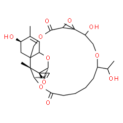ChemSpider 2D Image | (1'R,2R,6'R,25'R,26'S)-6',15'-Dihydroxy-18'-(1-hydroxyethyl)-5',14',26'-trimethyl-11'H,23'H-spiro[oxirane-2,27'-[2,10,13,17,24]pentaoxapentacyclo[23.2.1.0~3,8~.0~8,26~.0~12,14~]octacos[4]ene]-11',23'-
dione | C29H42O11
