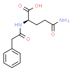 ChemSpider 2D Image | N~2~-(Phenylacetyl)-D-glutamine | C13H16N2O4