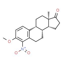 ChemSpider 2D Image | (9beta,13alpha,14beta)-3-Methoxy-4-nitroestra-1,3,5(10)-trien-17-one | C19H23NO4