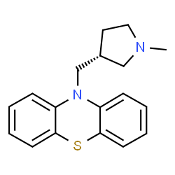 ChemSpider 2D Image | 10-{[(3R)-1-Methyl-3-pyrrolidinyl]methyl}-10H-phenothiazine | C18H20N2S
