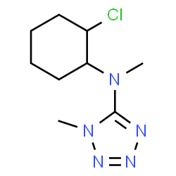 ChemSpider 2D Image | N-(2-Chlorocyclohexyl)-N,1-dimethyl-1H-tetrazol-5-amine | C9H16ClN5