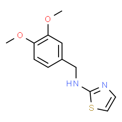 ChemSpider 2D Image | N-(3,4-Dimethoxybenzyl)-1,3-thiazol-2-amine | C12H14N2O2S