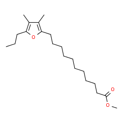 ChemSpider 2D Image | Methyl 11-(3,4-dimethyl-5-propyl-2-furyl)undecanoate | C21H36O3