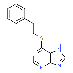 ChemSpider 2D Image | 9H-purine, 6-[(2-phenylethyl)thio]- | C13H12N4S