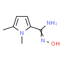 ChemSpider 2D Image | N'-Hydroxy-1,5-dimethyl-1H-pyrrole-2-carboximidamide | C7H11N3O