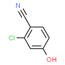ChemSpider 2D Image | 2-Chloro-4-hydroxybenzonitrile | C7H4ClNO