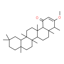 ChemSpider 2D Image | 3-Methoxy-4,4a,6b,8a,11,11,12b,14a-octamethyl-4a,5,6,6a,6b,7,8,8a,9,10,11,12,12a,12b,13,14,14a,14b-octadecahydro-1(4H)-picenone | C31H50O2
