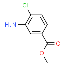 ChemSpider 2D Image | Methyl 3-amino-4-chlorobenzoate | C8H8ClNO2