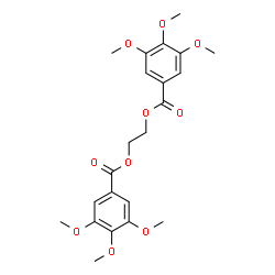 ChemSpider 2D Image | 1,2-Ethanediyl bis(3,4,5-trimethoxybenzoate) | C22H26O10