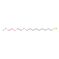 ChemSpider 2D Image | 9-[2-(2-Methoxyethoxy)ethoxy]-1-nonanethiol | C14H30O3S