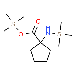 ChemSpider 2D Image | Trimethylsilyl 1-[(trimethylsilyl)amino]cyclopentanecarboxylate | C12H27NO2Si2