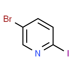 ChemSpider 2D Image | 5-Brom-2-iodpyridin | C5H3BrIN