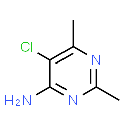 ChemSpider 2D Image | 5-Chloro-2,6-dimethyl-4-pyrimidinamine | C6H8ClN3