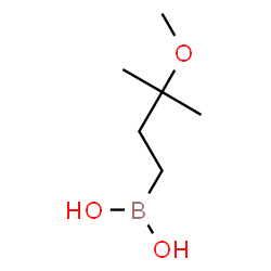 ChemSpider 2D Image | (3-Methoxy-3-methylbutyl)boronic acid | C6H15BO3