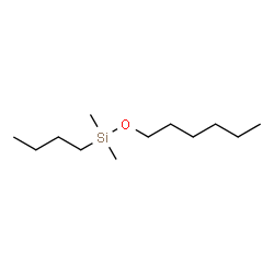 ChemSpider 2D Image | Butyl(hexyloxy)dimethylsilane  | C12H28OSi