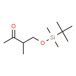 ChemSpider 2D Image | 4-([tert-Butyl(dimethyl)silyl]oxy)-3-methyl-2-butanone | C11H24O2Si