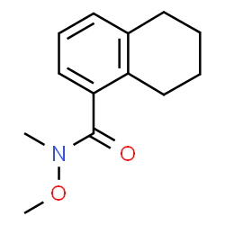 ChemSpider 2D Image | N-Methoxy-N-methyl-5,6,7,8-tetrahydro-1-naphthalenecarboxamide | C13H17NO2
