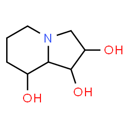 ChemSpider 2D Image | Octahydro-1,2,8-indolizinetriol | C8H15NO3