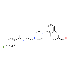 ChemSpider 2D Image | (+)-Flesinoxan | C22H26FN3O4