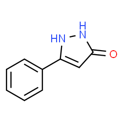 ChemSpider 2D Image | 3-phenyl-1H-pyrazol-5-ol | C9H8N2O