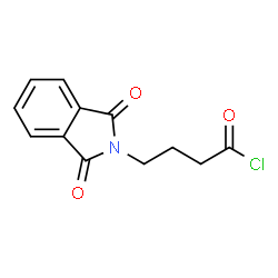 ChemSpider 2D Image | 4-(1,3-dioxoisoindolin-2-yl)butanoyl chloride | C12H10ClNO3