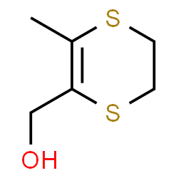ChemSpider 2D Image | (3-Methyl-5,6-dihydro-1,4-dithiin-2-yl)methanol  | C6H10OS2