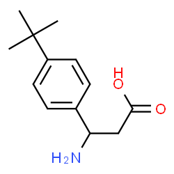 ChemSpider 2D Image | 3-amino-3-(4-tert-butylphenyl)propanoic acid | C13H19NO2