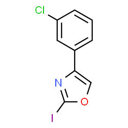 ChemSpider 2D Image | 4-(3-Chlorophenyl)-2-iodo-1,3-oxazole | C9H5ClINO