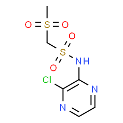ChemSpider 2D Image | N-(3-Chloro-2-pyrazinyl)-1-(methylsulfonyl)methanesulfonamide | C6H8ClN3O4S2