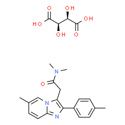 ChemSpider 2D Image | L(+)-tartaric acid; zolpidem | C23H27N3O7