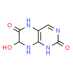 ChemSpider 2D Image | 7-Hydroxy-1,5,7,8-tetrahydro-2,6-pteridinedione | C6H6N4O3