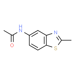 ChemSpider 2D Image | N-(2-Methyl-5-benzothiazolyl)acetamide | C10H10N2OS