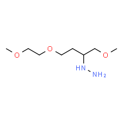 ChemSpider 2D Image | [1-Methoxy-4-(2-methoxyethoxy)-2-butanyl]hydrazine | C8H20N2O3