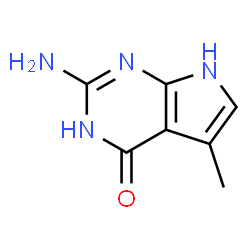 ChemSpider 2D Image | 2-AMINO-5-METHYL-3H-PYRROLO[2,3-D]PYRIMIDIN-4(7H)-ONE | C7H8N4O