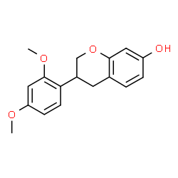 ChemSpider 2D Image | 3-(2,4-Dimethoxyphenyl)-7-chromanol | C17H18O4