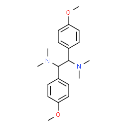ChemSpider 2D Image | 1,2-Bis(4-methoxyphenyl)-N,N,N',N'-tetramethyl-1,2-ethanediamine | C20H28N2O2