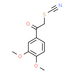 ChemSpider 2D Image | 2-(3,4-Dimethoxyphenyl)-2-oxoethyl thiocyanate | C11H11NO3S