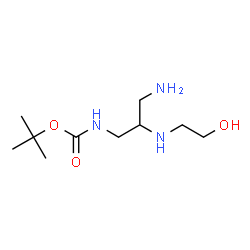 ChemSpider 2D Image | 2-Methyl-2-propanyl {3-amino-2-[(2-hydroxyethyl)amino]propyl}carbamate | C10H23N3O3