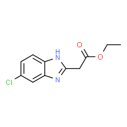 ChemSpider 2D Image | Ethyl (5-chloro-1H-benzimidazol-2-yl)acetate | C11H11ClN2O2